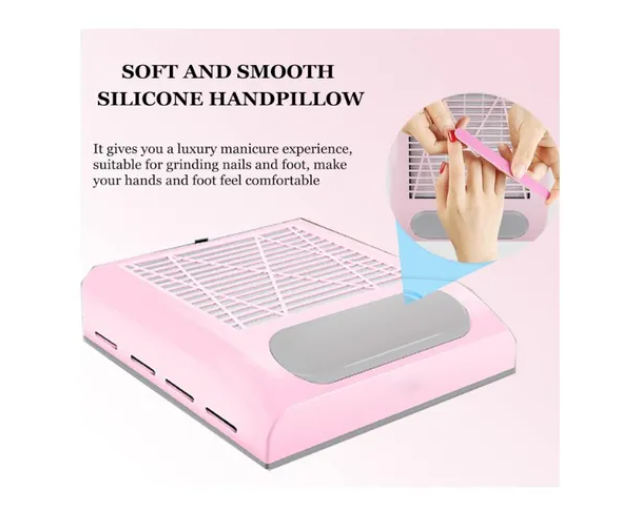 Extractor De Polvo Para Uñas 80w Manicura Pedicura Profesion