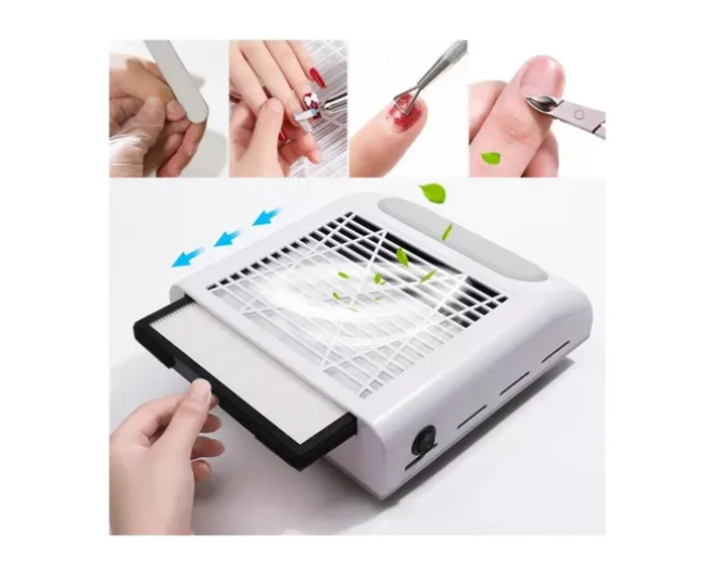 Extractor De Polvo Para Uñas 80w Manicura Pedicura Profesion