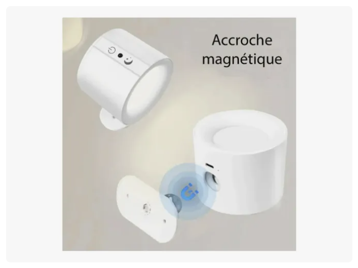 Aplique De Pared Recargable Con Doble Foco Y Control