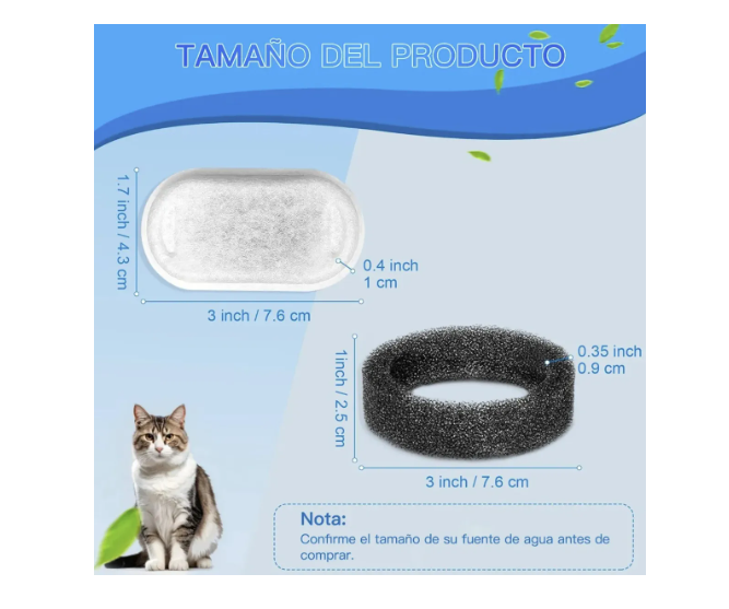 Pack 16 Filtros Bebedero Fuente D Agua Eléctrico Gato Perro