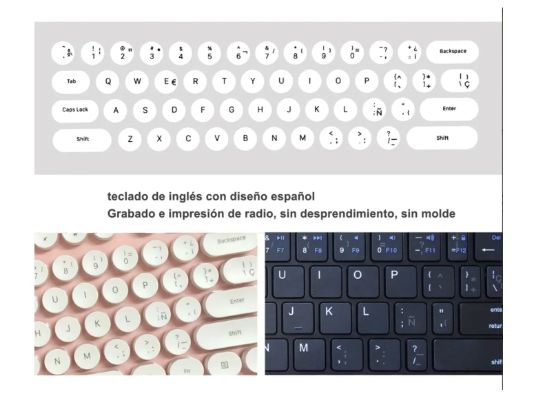Set Teclado Portátil Bluetooth Plegable Y Mouse Inalámbrico