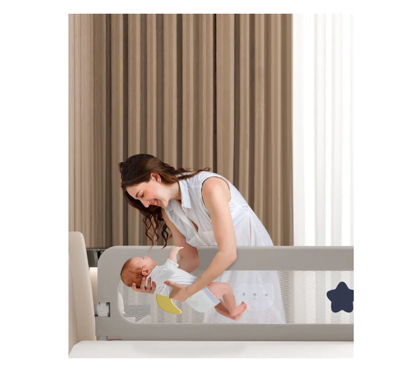 Baranda De Cama 1.8mtrs Seguridad Bebe Abatible Ajustable