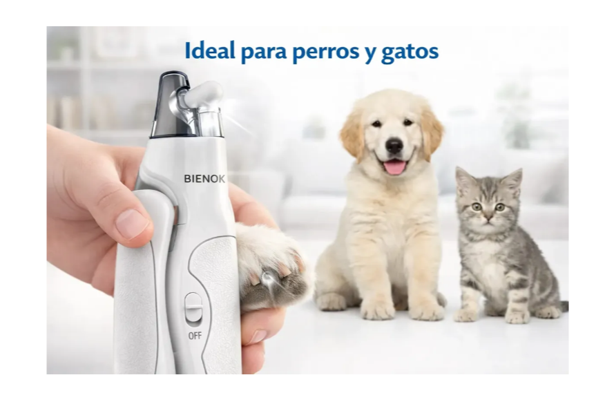 Corta Uñas Profesional Led Perros Gatos Con Lima Y Luz Led