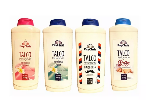 Talco Perfumado Barberia/Hombre/Bebe/Mujer 650g