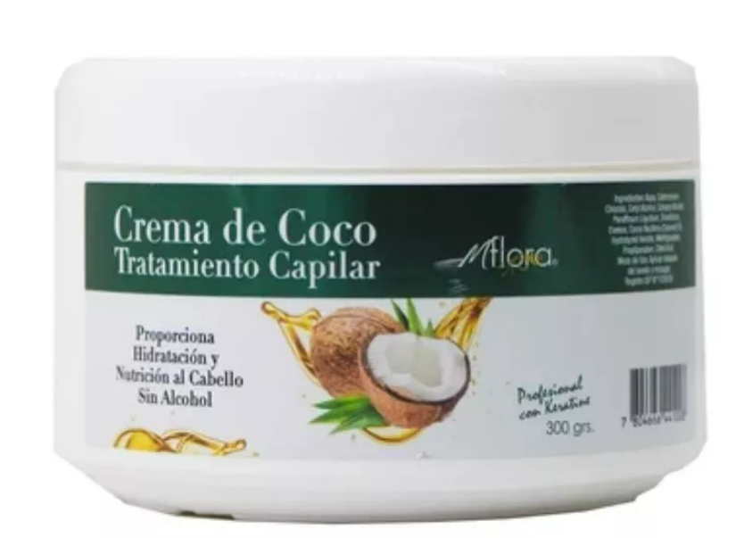 Crema Keratina De Coco / Palta / Argan 300 Gr MFlora (1 Unid