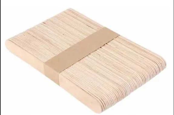 Paletas Para Depilación De Madera Desechables 50 Unidades