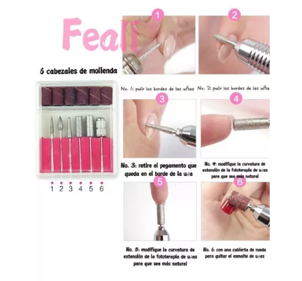 Torno Maquina Manicure Uñas Acrílica Profesional 25000 Hg