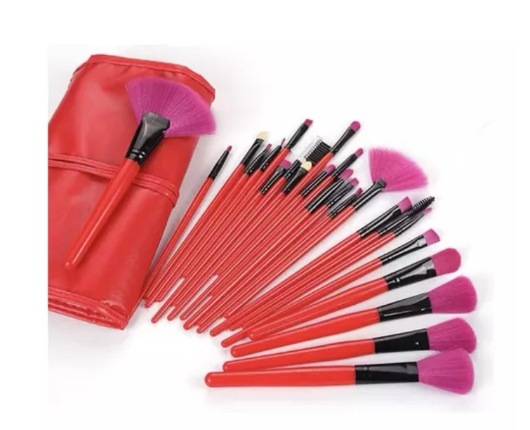Set 32 Brochas Para Maquillaje (Variedad De Colores)