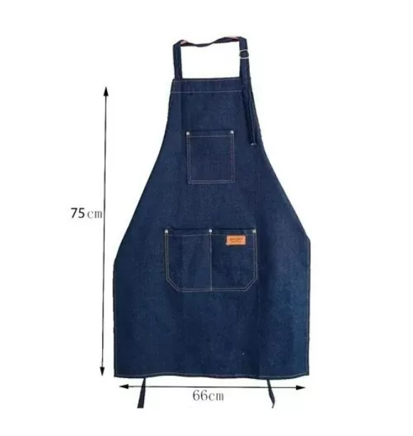 Pechera Delantal Barbería O Peluquería Jeans