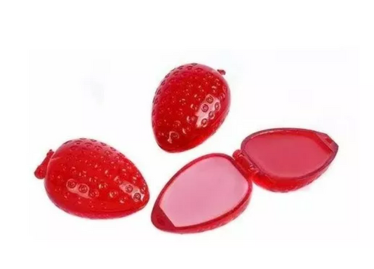 Caja De 12 Brillos Labiales Balsamo Aroma Frutilla