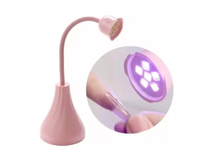 Lampara De Uñas Uv/led Inalámbrica Para Tips Soft Gel 18w