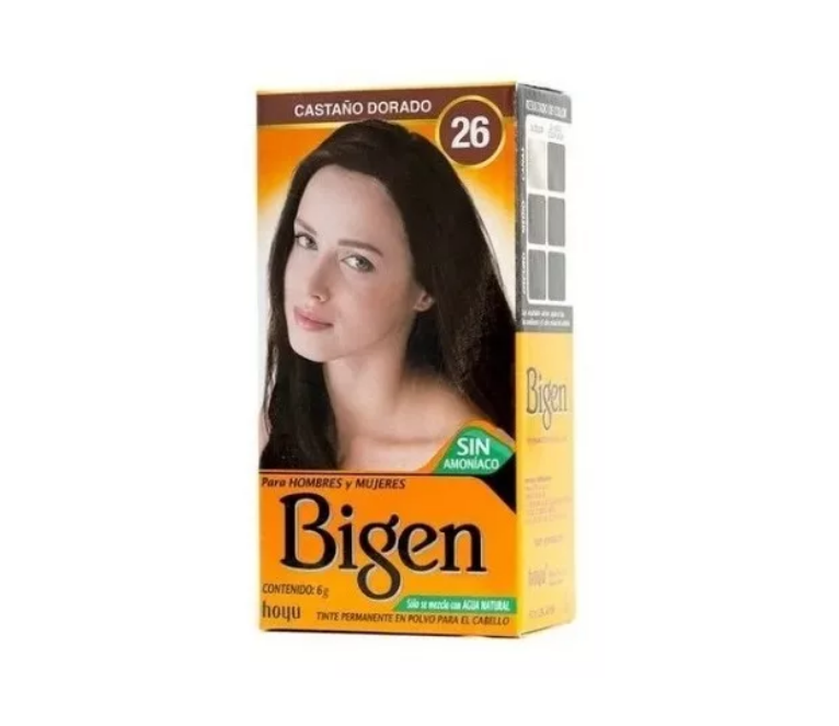 Tinte En Polvo Para Cabellos Y Cejas Bigen 6g