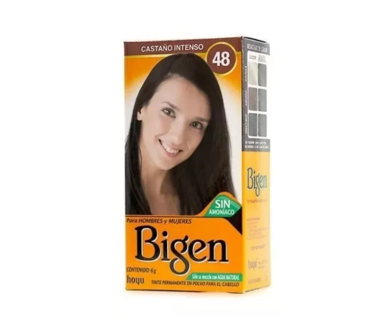 Tinte En Polvo Para Cabellos Y Cejas Bigen 6g