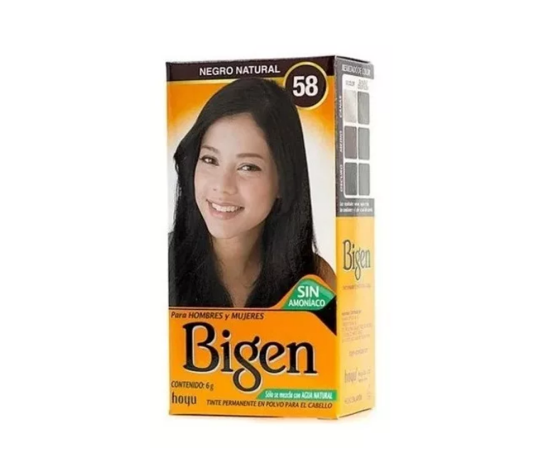 Tinte En Polvo Para Cabellos Y Cejas Bigen 6g