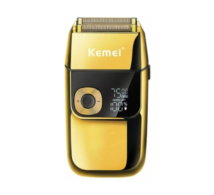 Máquina Afeitadora Professional Kemei-2028 Dorada Recargable
