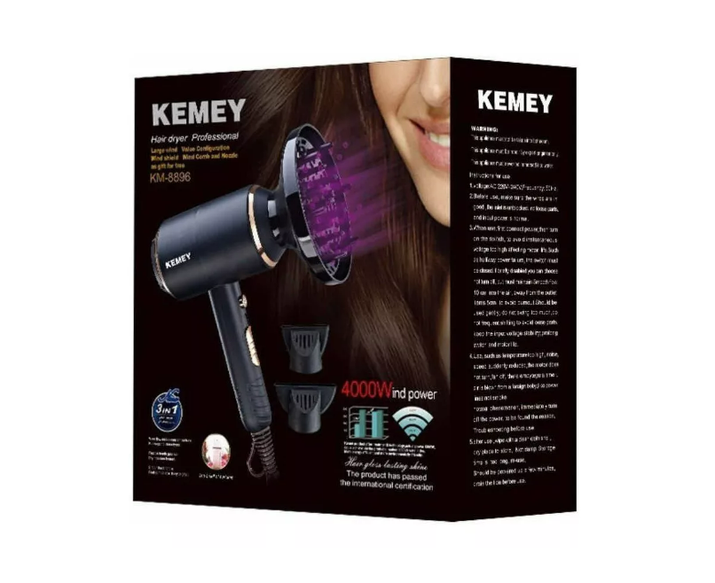 Secador De Pelo Kemei Km-8896 4000w Profesional