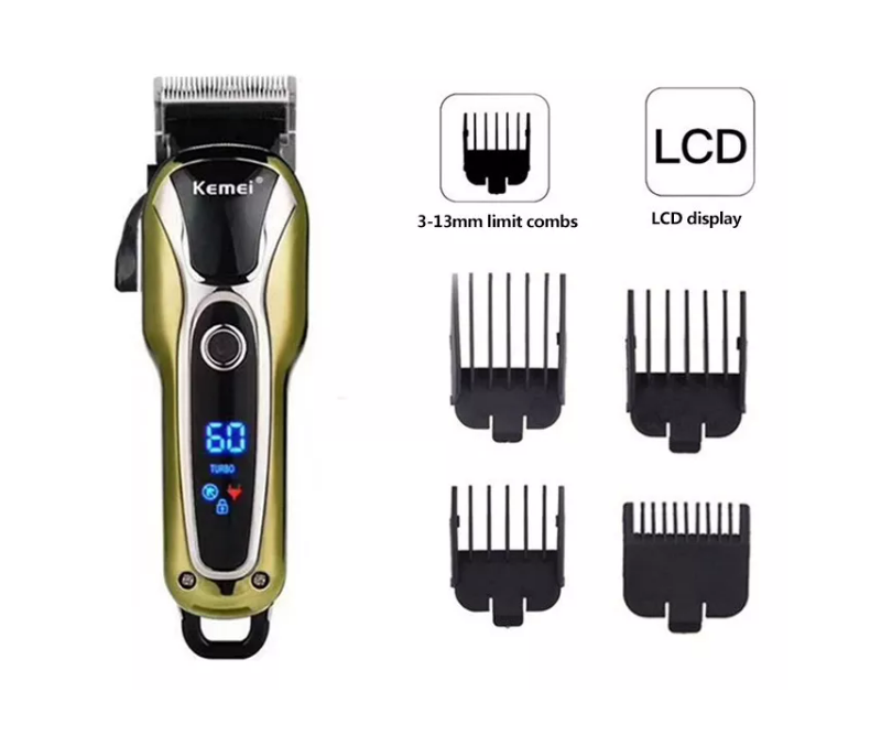 Cortadora De Cabello Profesional Cuchilla Acero Kemei KM-1990