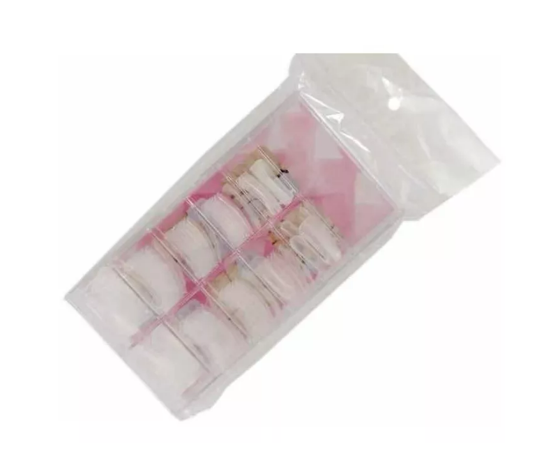 Set 100 Uñas Dual System Para Polygel Acrilicos Gel