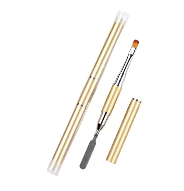 Pincel Para Polygel De Uñas Con Espatula