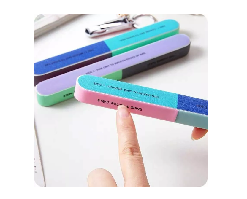 Limas De Uñas 7 Pasos Para Limar/pulir Y Dar Brillo