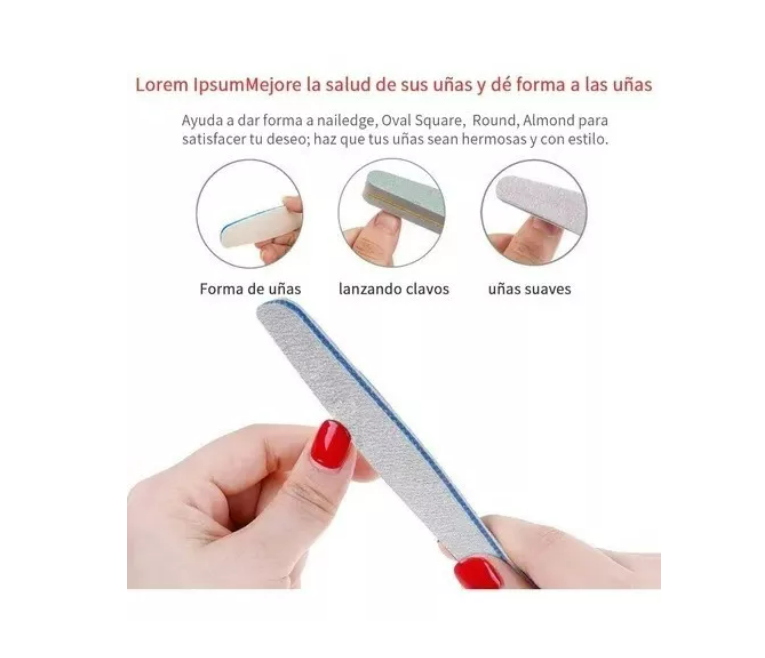 Limas De Uñas Profesionales, 6 Piezas