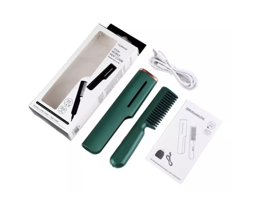 Peine Pelo Cabello Liso Profesional Usb Portátil