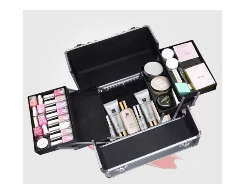 Maleta Para Maquillaje Y Manicure Con 4 Ruedas
