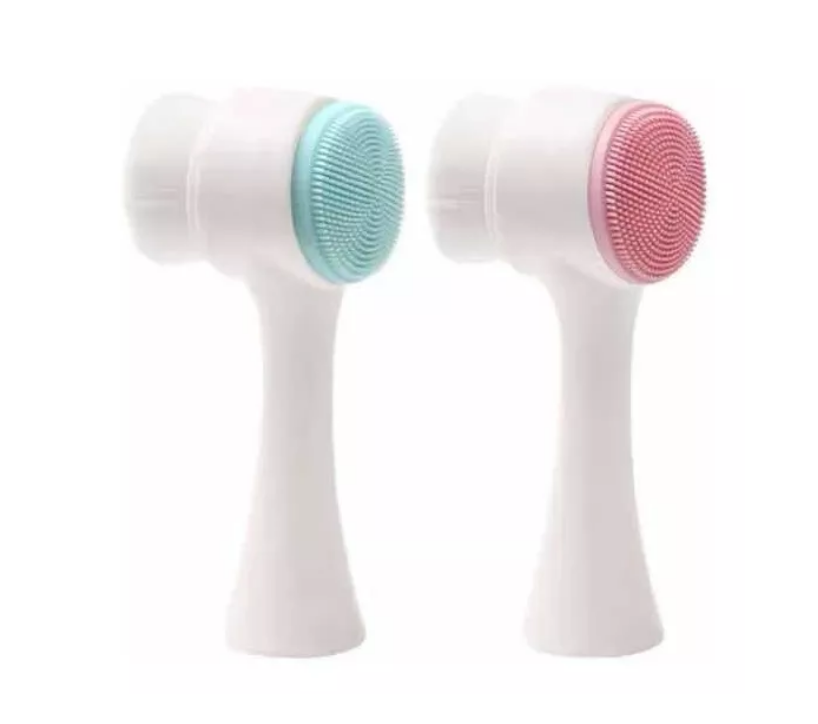 Cepillo Manual De Limpieza Facial De Doble Cara Exfoliador