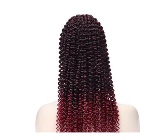 Twist Trenzado Extensiones De Cabello Sintético