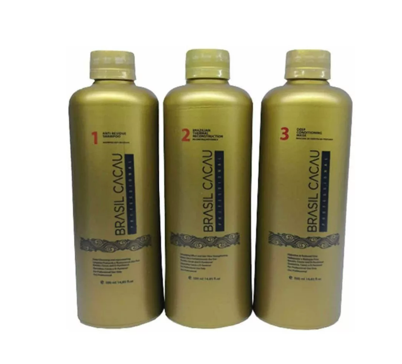 Keratina Brasil Cacau 500ml 3 Pasos Lavado Inmediato