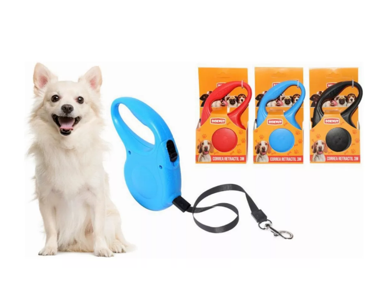 Correa Retractril Automatica Paseo Perro Mascotas 3 Metros