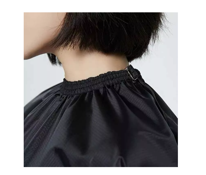 Capa Negra Larga Para Tintura Peluquería Barbería