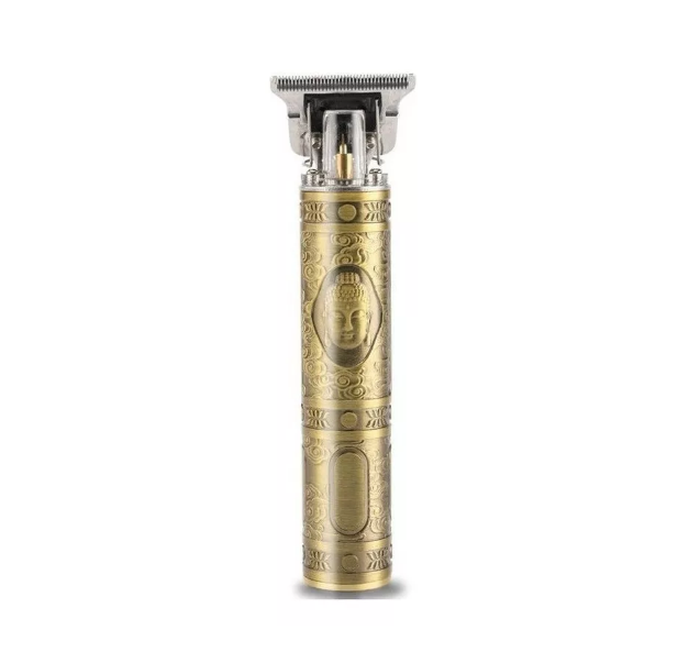 Cortadora De Pelo Profesional Recargable Barbería Cabello Dorado