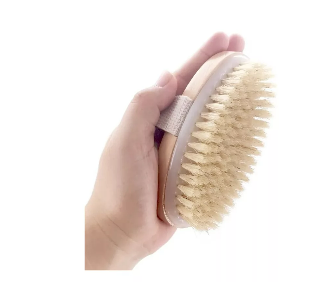 Cepillo De Ducha De Madera Con Cerdas Suaves