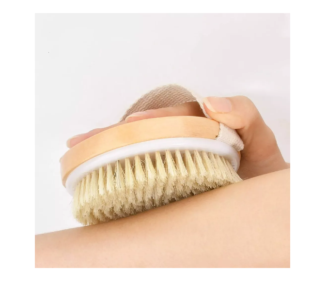 Cepillo De Ducha De Madera Con Cerdas Suaves