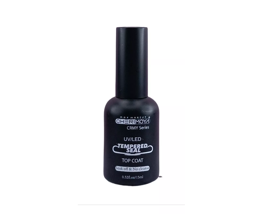 Top Coat Tempered Seal Efecto Vidrio Templado Cherimoya 15ml