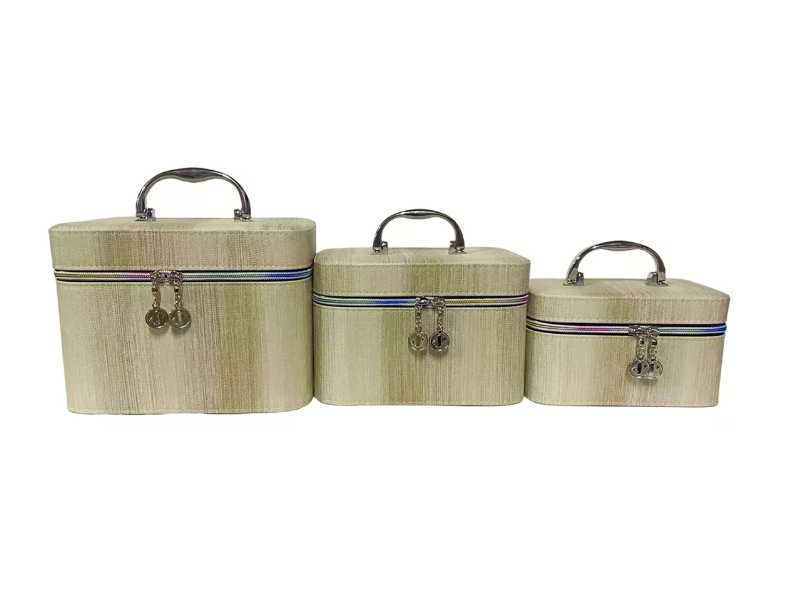 Set 3 En 1 Cosmetiquero Maleta Bolso Organizador Rectangular