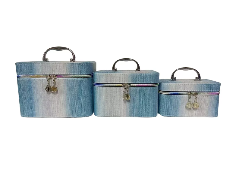 Set 3 En 1 Cosmetiquero Maleta Bolso Organizador Rectangular