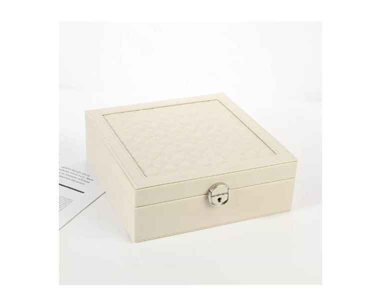 Joyero Caja Para Joyas Con Espejo Tipo Maleta Organizador