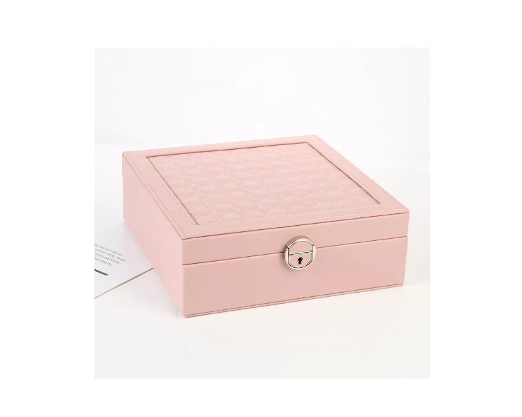 Joyero Caja Para Joyas Con Espejo Tipo Maleta Organizador
