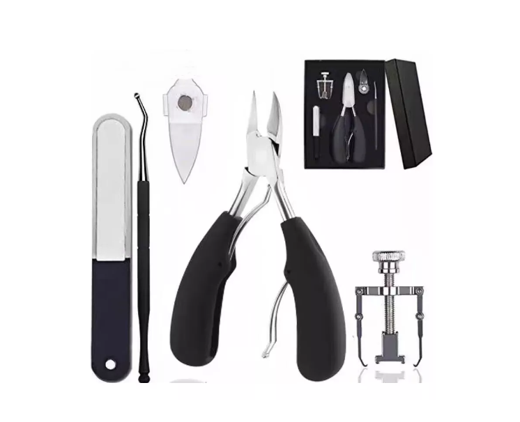 Kit Herramientas Uñas Encarnadas Set Pedicura Corta Uñas 5pz