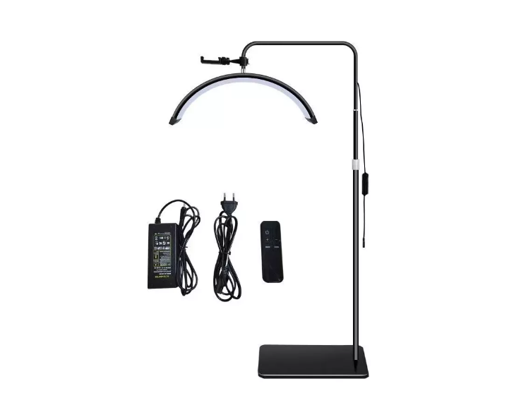 Lampara Luz Led Media Luna Profesional Con Soporte