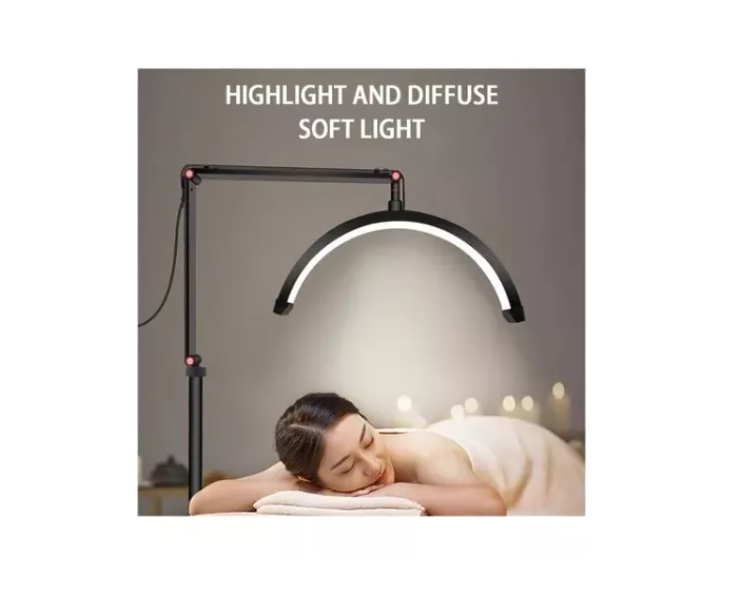 Lampara Luz Led Media Luna Profesional Con Soporte