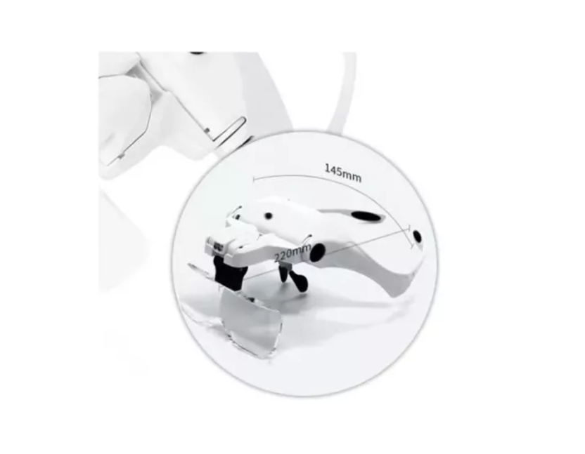 Lentes Lupa Luz Led,pestañas,microblading,dental, Depilación