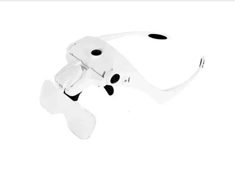 Lentes Con Zoom Lupa Luz Led Profesional Ajustable 5 Montura