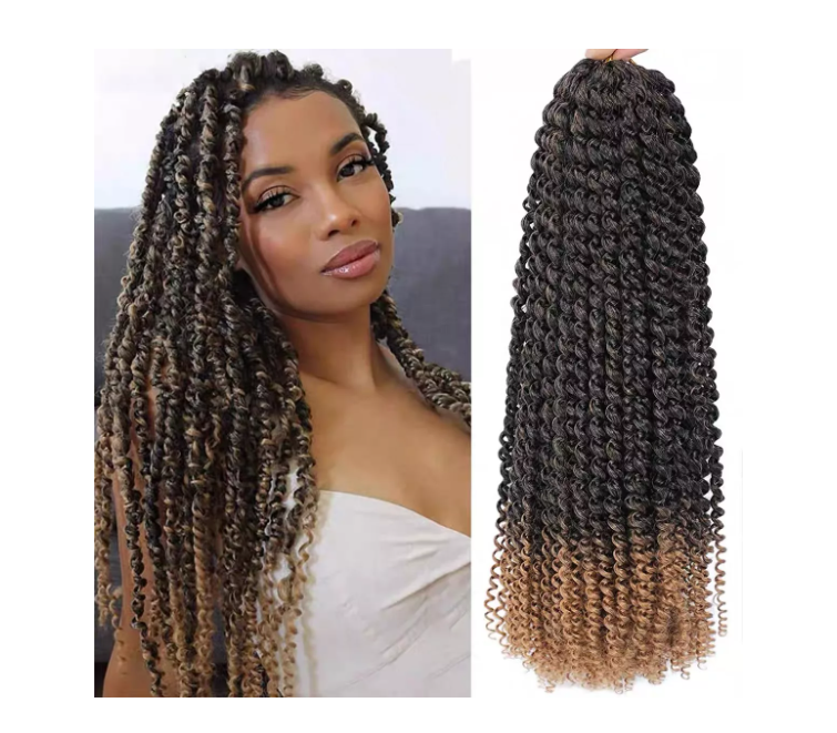 Twist Trenzado Extensiones De Cabello Sintético