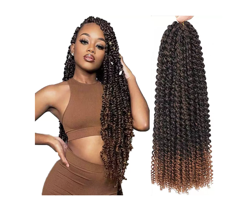 Twist Trenzado Extensiones De Cabello Sintético