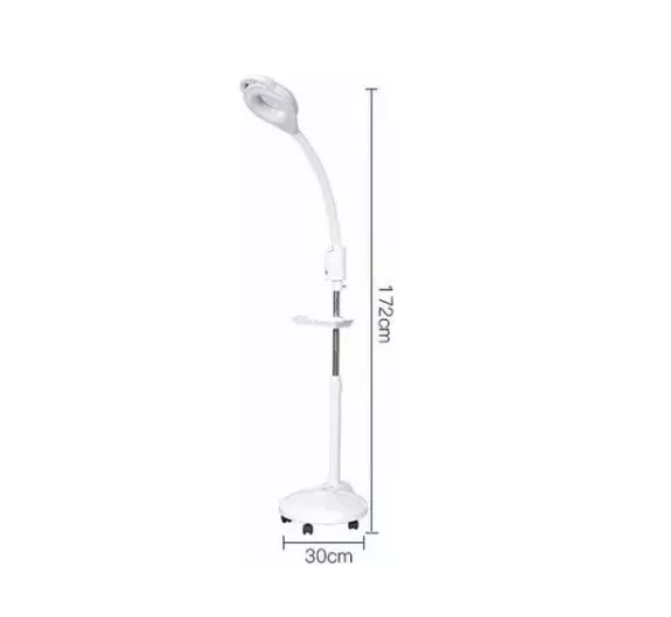 Lampara Luz Fría Lupa Led Con Pedestal Cosmetología Pestañas