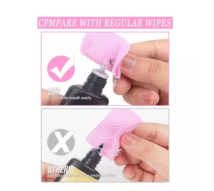 Papel Sin Pelusa Para Extensiones De Pestañas O Uñas 200pcs