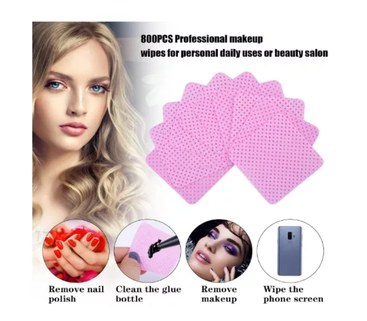 Papel Sin Pelusa Para Extensiones De Pestañas O Uñas 200pcs